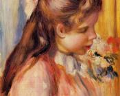 皮埃尔 奥古斯特 雷诺阿 : Bust of a Young Girl